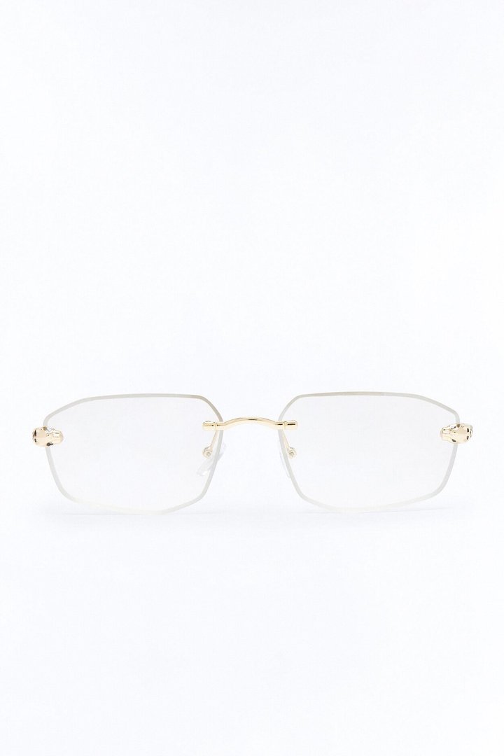 Set Me Free Sunglasses - Gold/Clear