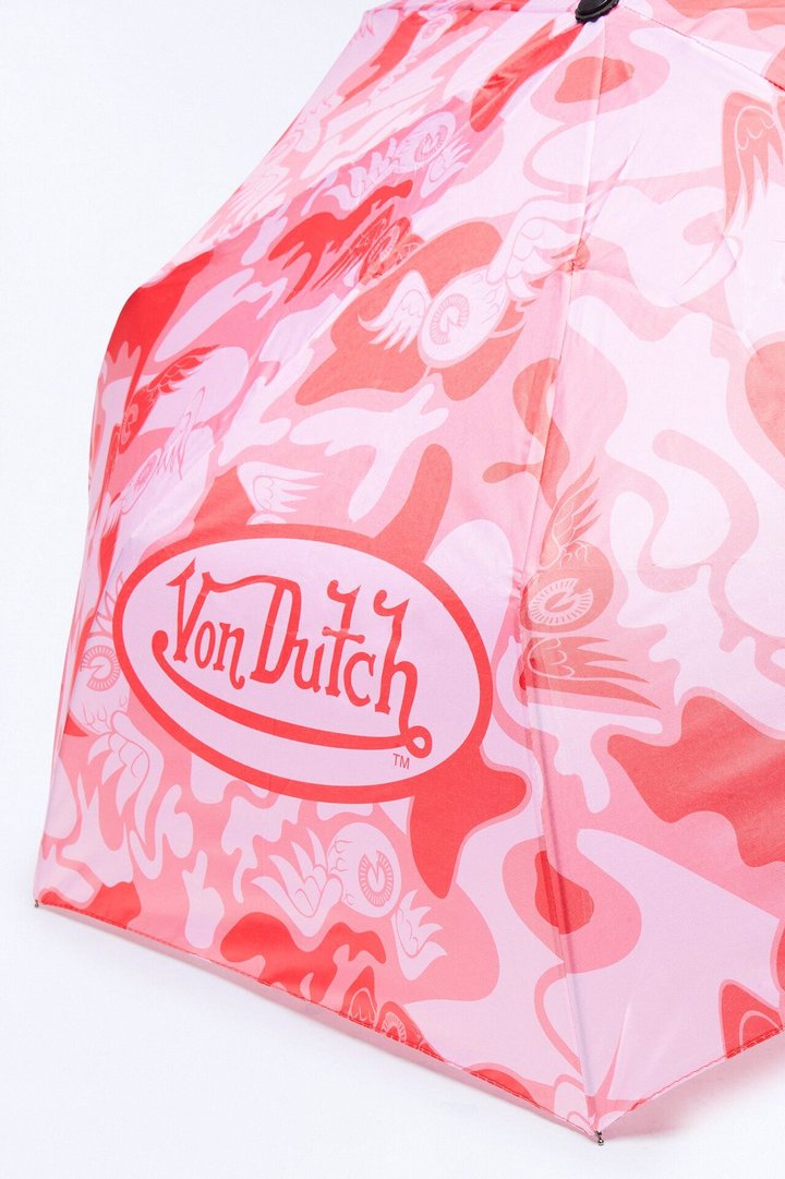 Von Dutch Camo Umbrella - Pink/combo