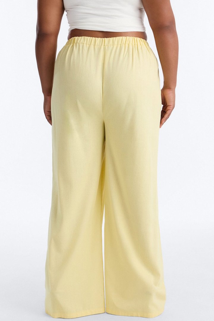 Beach Walks Linen Pant - Butter Yellow
