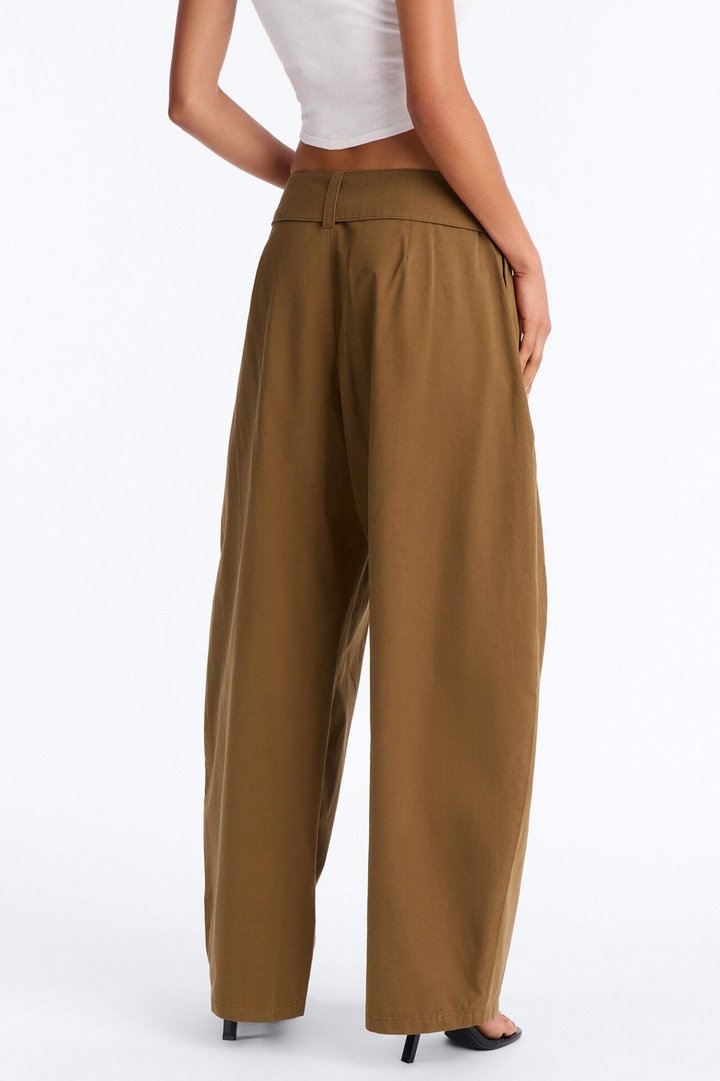 Santee Barrel Belted Pant - Olive