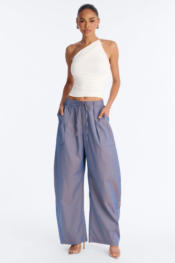 No Chill Zone Windbreaker Barrel Pant 31″ - Blue