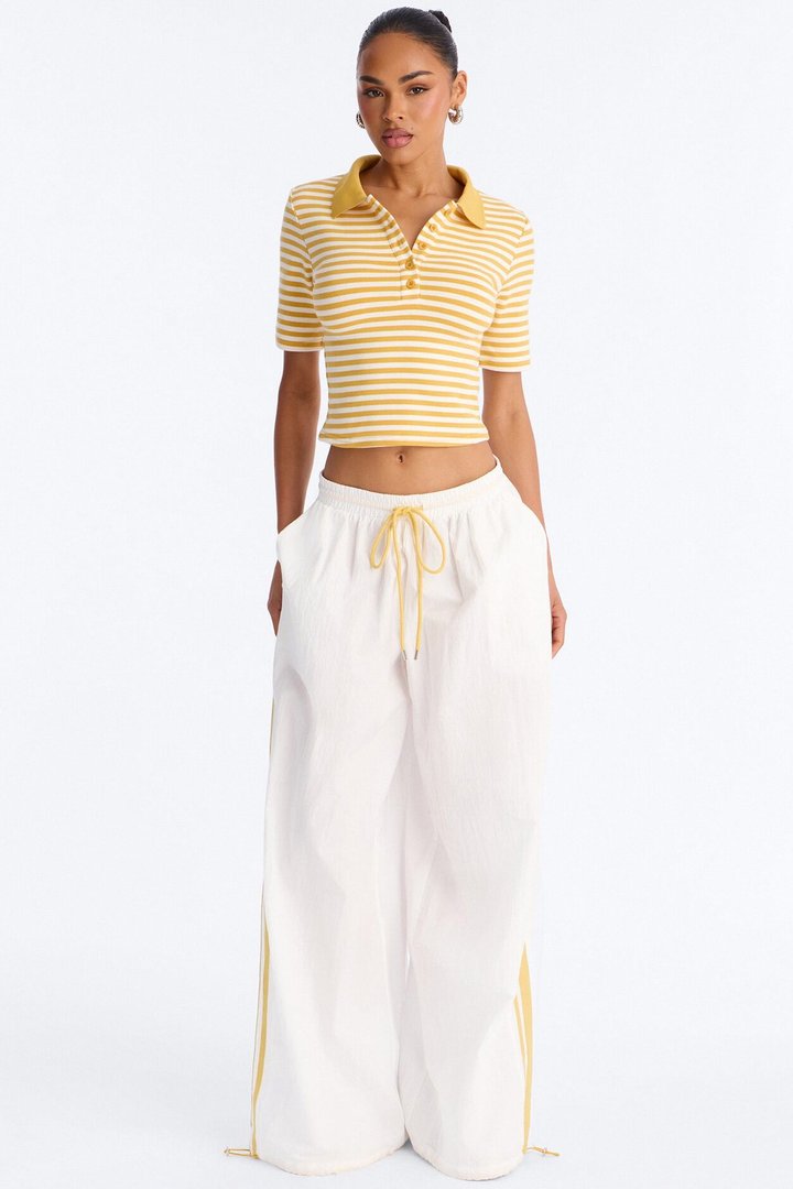 Nellie Stripped Shirt - Yellow/combo