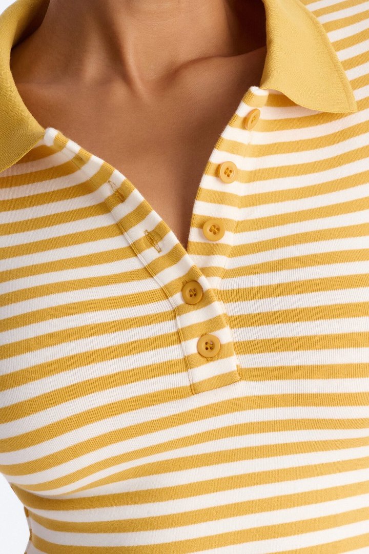 Nellie Stripped Shirt - Yellow/combo