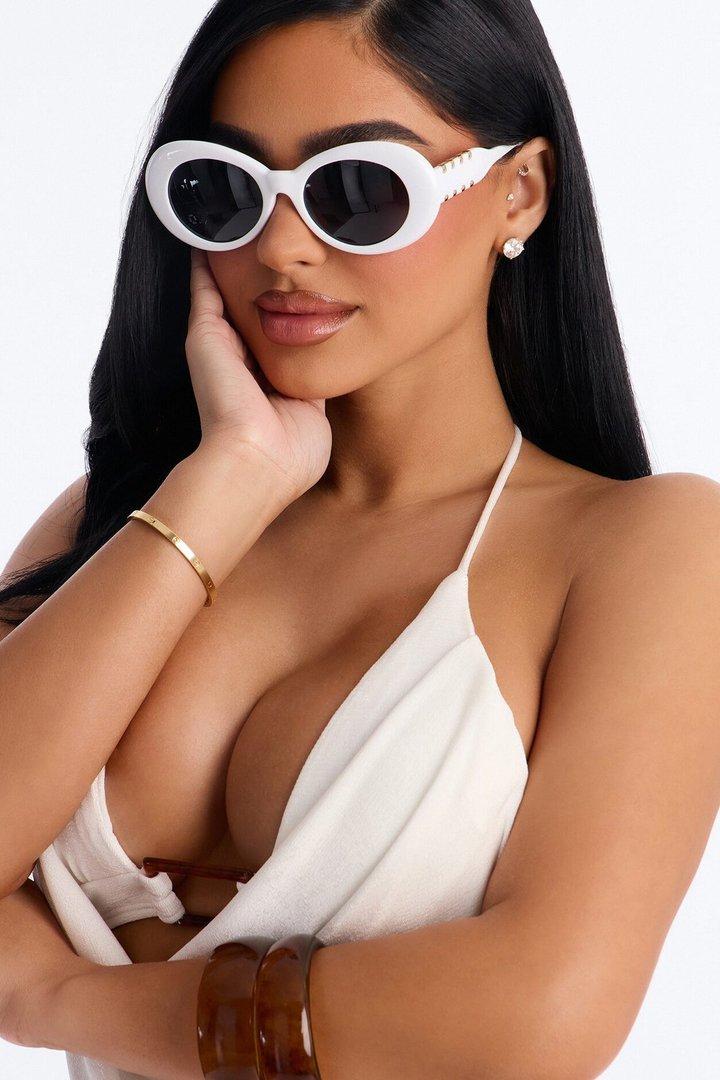 Do It Again Sunglasses - White