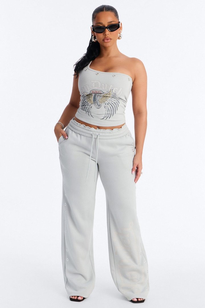 Von Dutch Rocker Wide Leg Pant - Grey