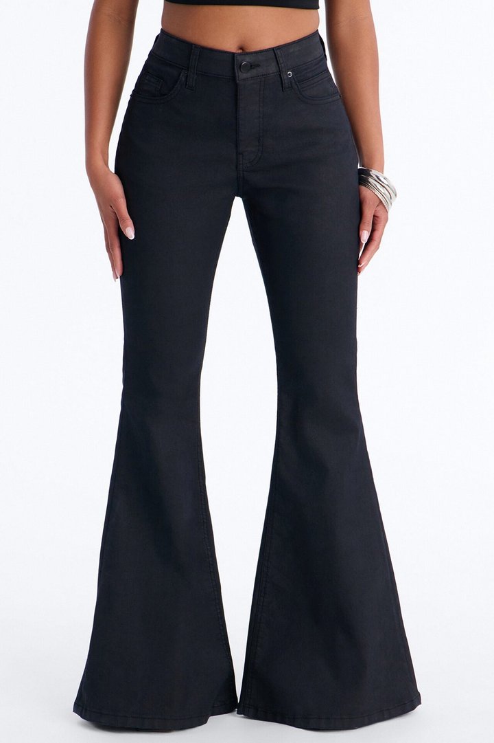 Trinity Mid Rise Flare Pant 33″ - Black Wash