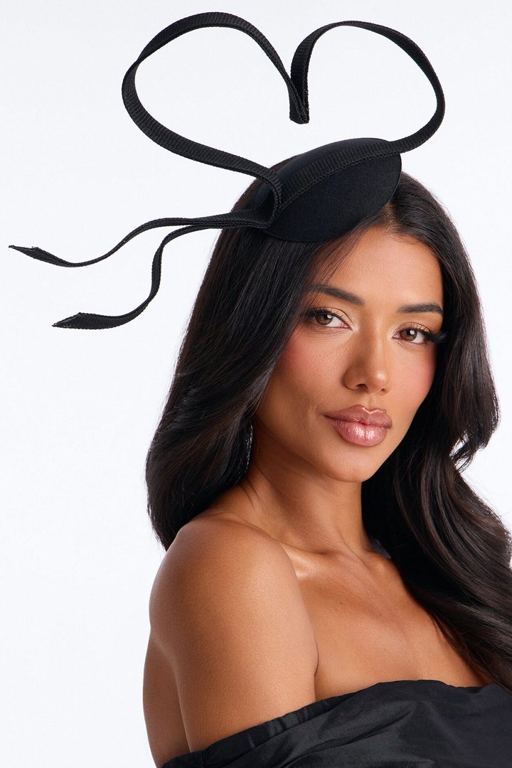 Queen Of Spades Fascinator - Black