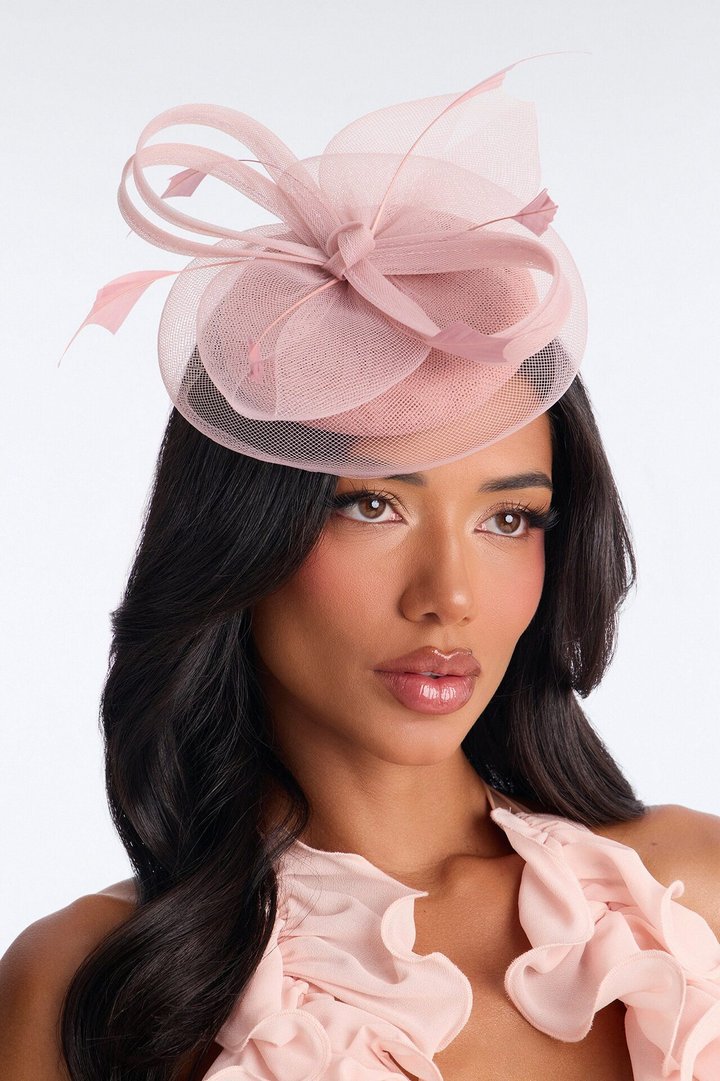 Rose Of The Run Fascinator - Pink