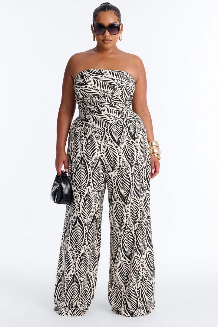 Nadine Scarf Top And Pant Set - Black/combo
