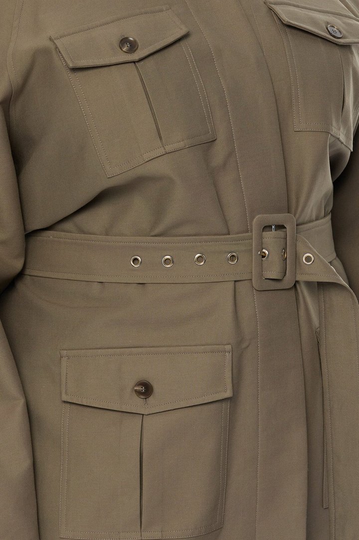 Marcella Belted Jacket - Olive