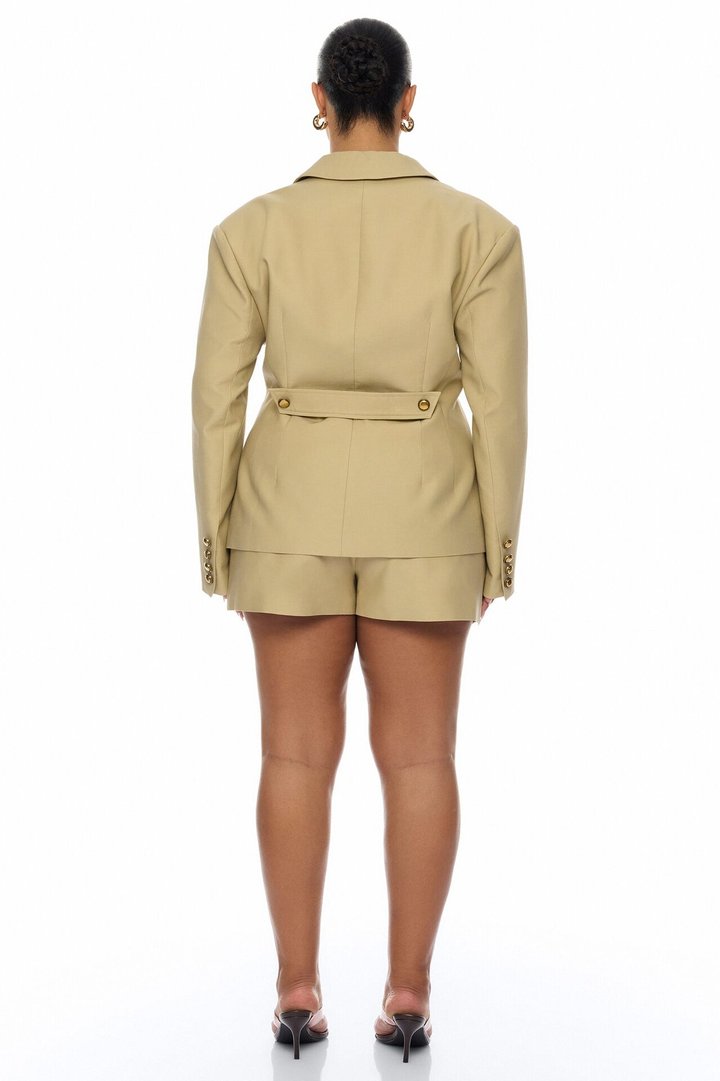 Morgan Cargo Blazer - Taupe