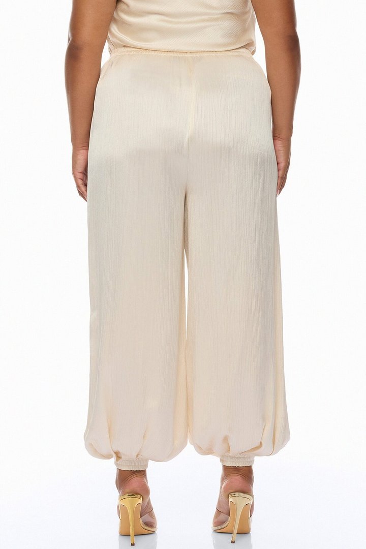 Nicolette Satin Balloon Pant - Champagne