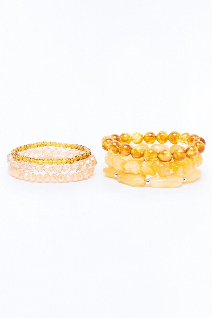 Mai Tai 6 Piece Multi Bracelet Set - Nude/combo