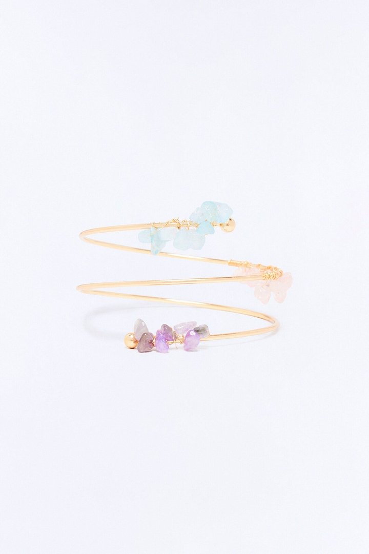 Coastal Gems Arm Cuff - Gold/Multi