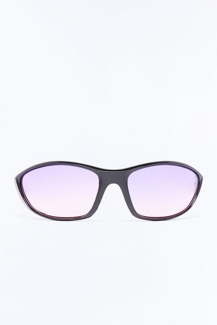 Chic And Speedy Sunglasses - Black/Pink