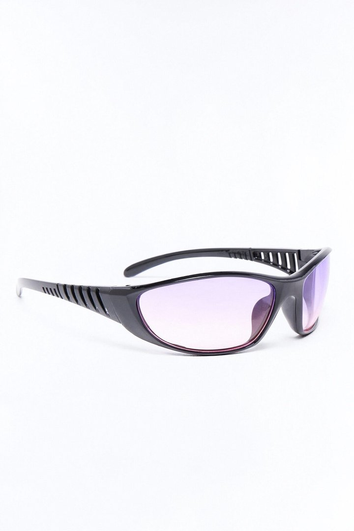 Chic And Speedy Sunglasses - Black/Pink