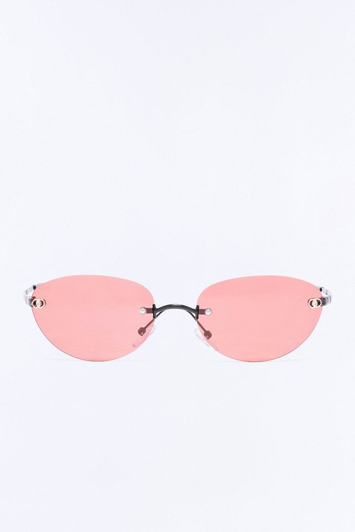 Kiss Kiss Sunglasses - Black/Pink
