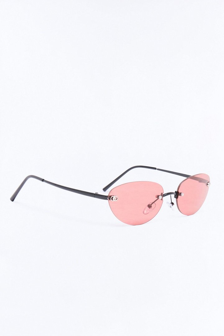 Kiss Kiss Sunglasses - Black/Pink