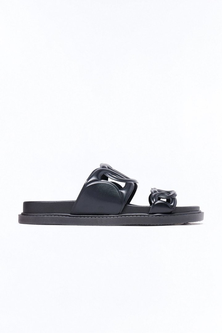 Alma Slip On Sandals - Black