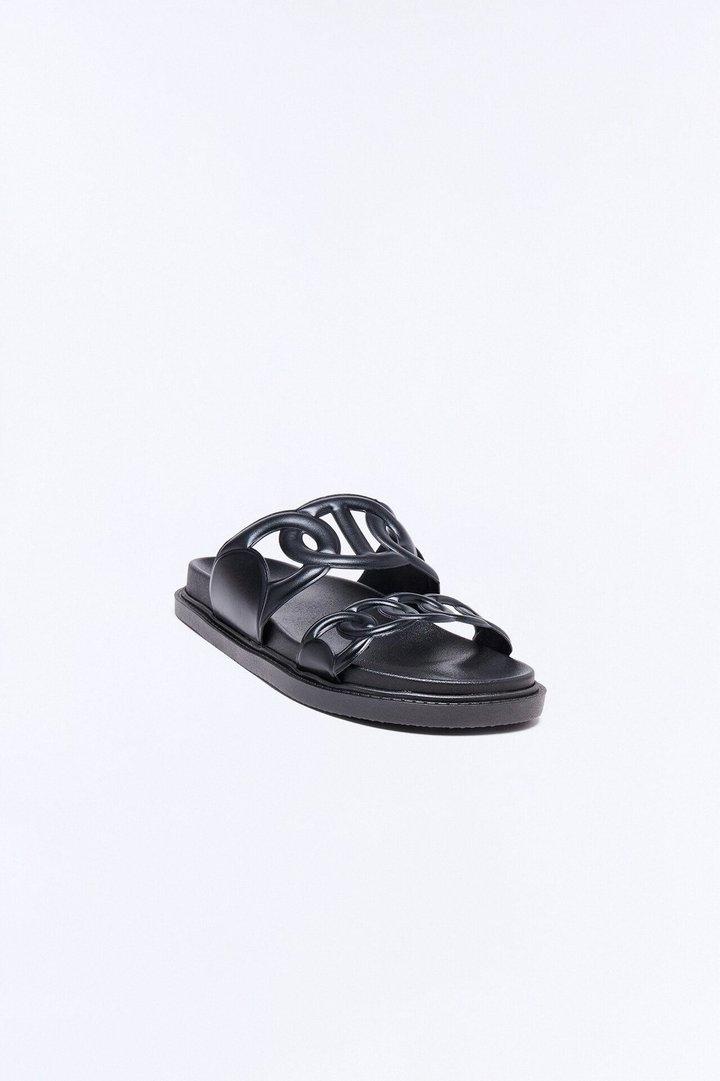 Alma Slip On Sandals - Black