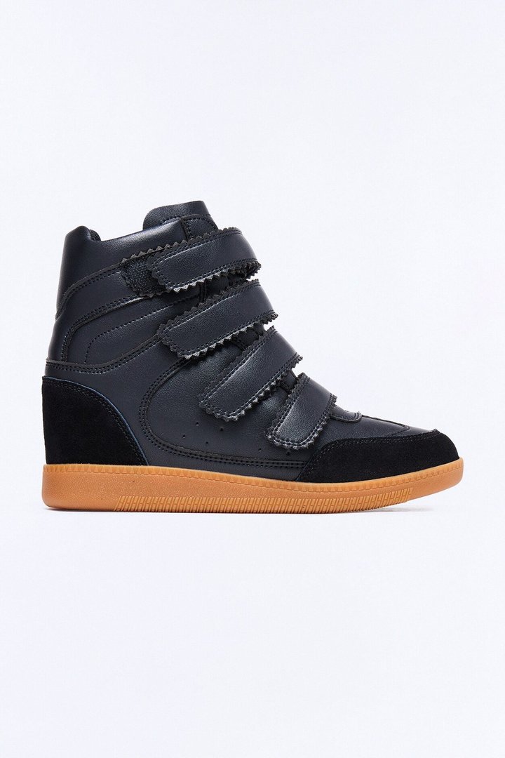 Tari Wedge Sneakers - Black