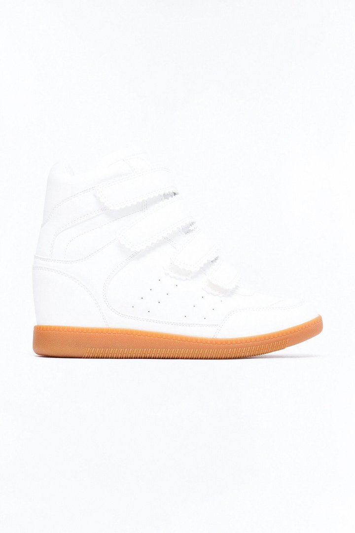 Tari Wedge Sneakers - White