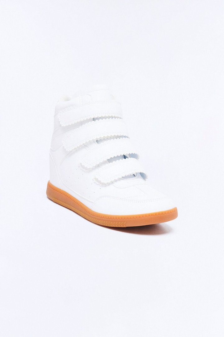 Tari Wedge Sneakers - White
