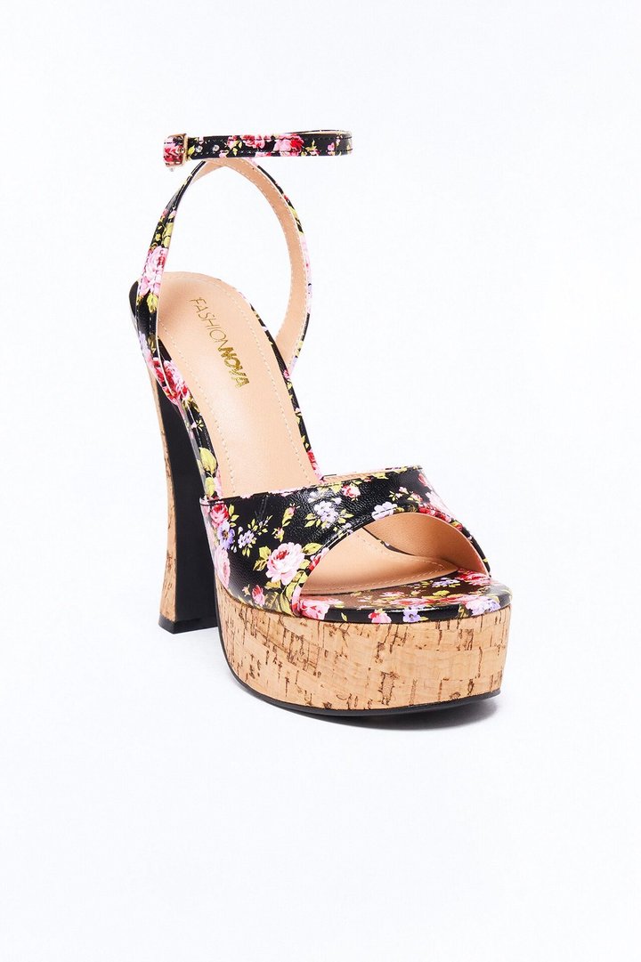 Mishy Ultra High Platform Heels - Black
