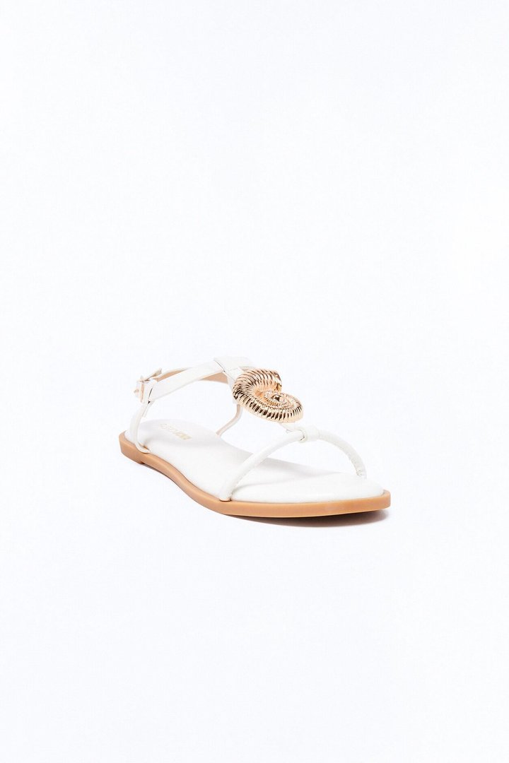 Avida Shell Sandals - White