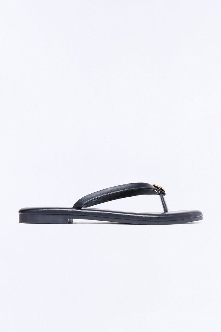 Kacee Stud Flip Flops - Black