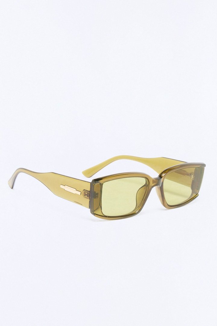 Sweet And Sassy Sunglasses - Olive