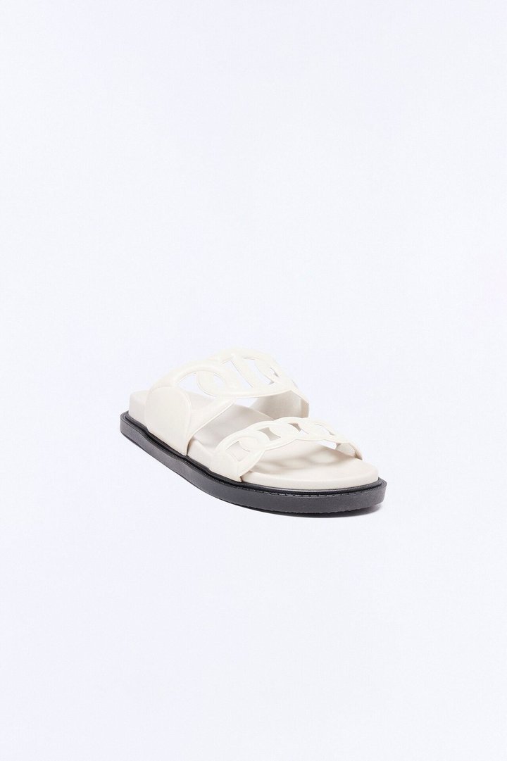 Alma Slip On Sandals - Ivory