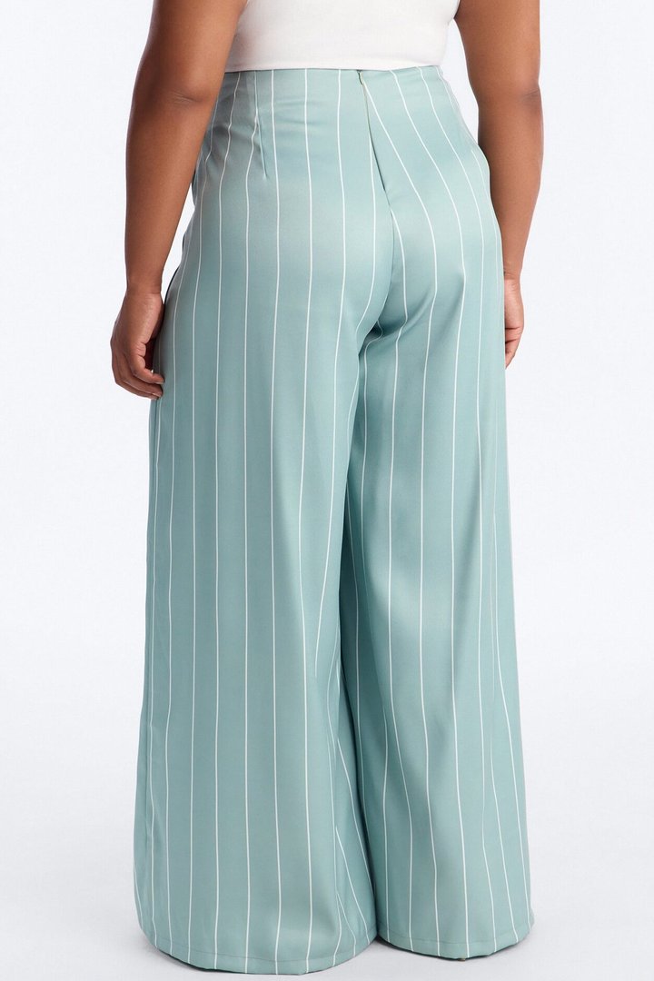 High Standards Pinstripe Trouser Pant 34″ - Sage