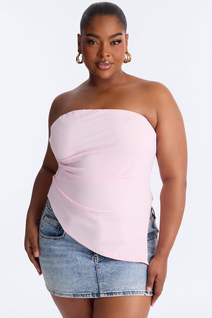Valerie Asymmetrical Top - Pink
