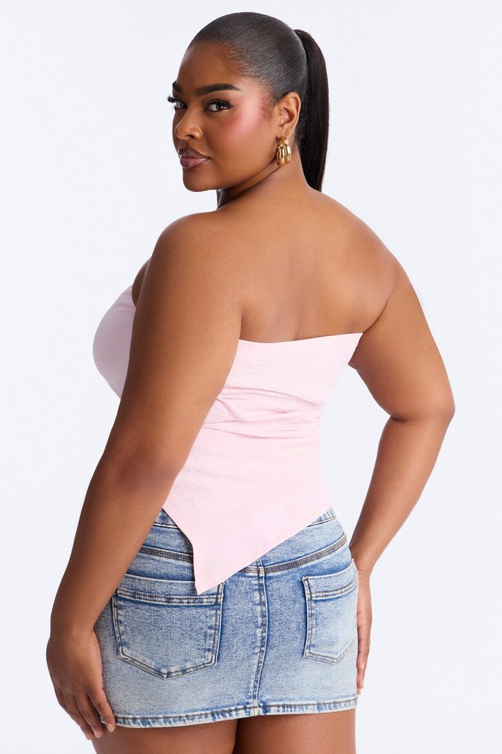 Valerie Asymmetrical Top - Pink