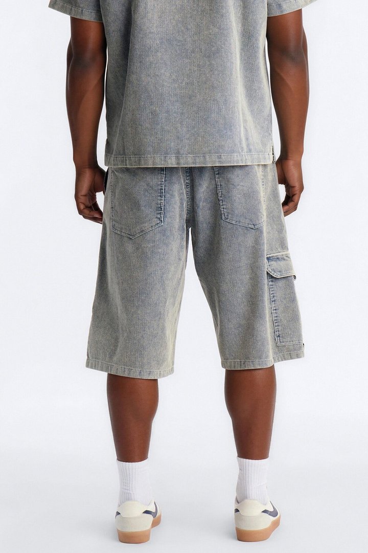 Ohio Corduroy Baggy Short - Blue