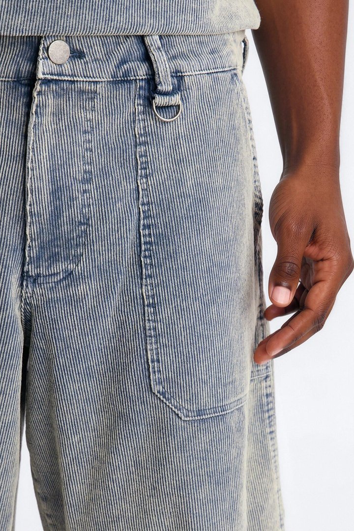 Ohio Corduroy Baggy Short - Blue