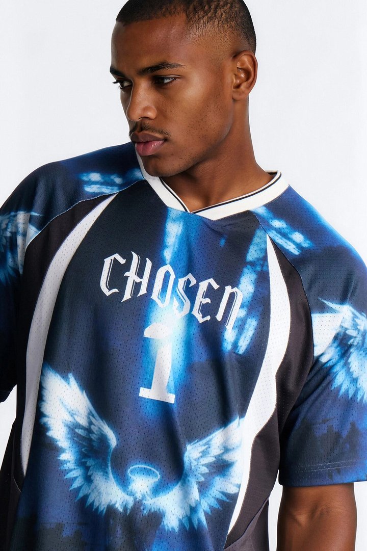 Chosen 1 V Neck Soccer Jersey - Black/combo