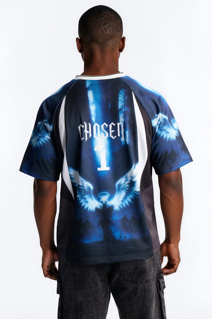 Chosen 1 V Neck Soccer Jersey - Black/combo