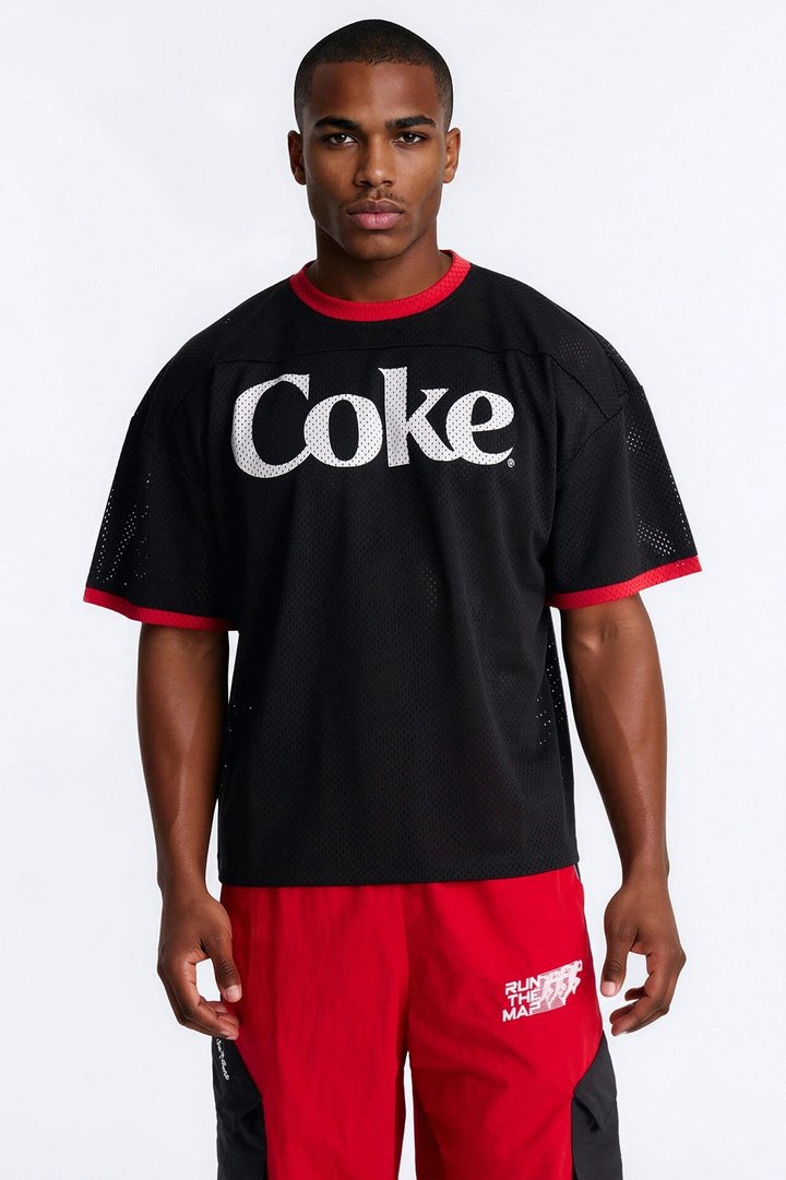 Coca Cola Football Jersey - Black