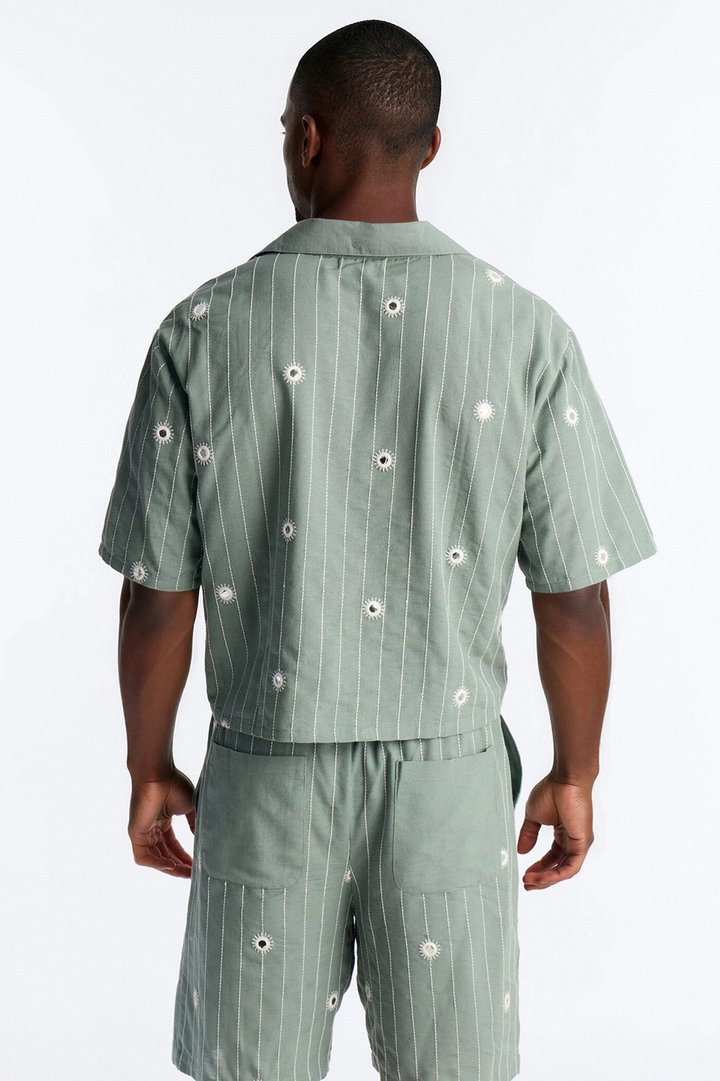 Relaxed Mirror Mirage Polo - Olive