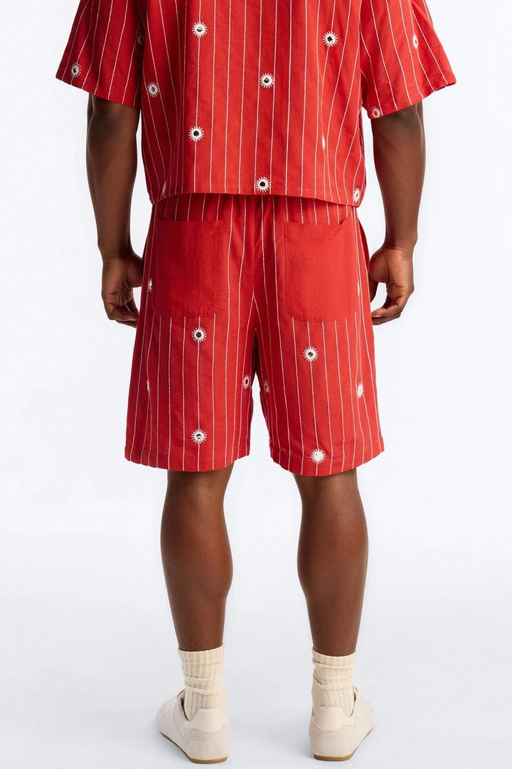 Relaxed Mirror Mirage Short - Red