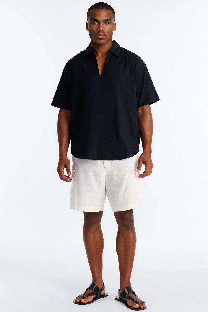 Bahamas Easy Flow Short Sleeve Shirt - Black