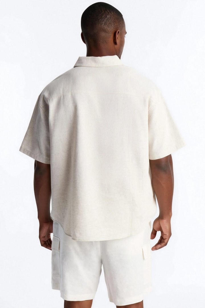 Bahamas Easy Flow Short Sleeve Shirt - Oatmeal