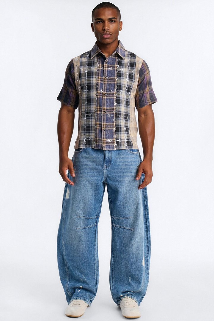 Urban Relic Plaid Button Up Shirt - Multi Color