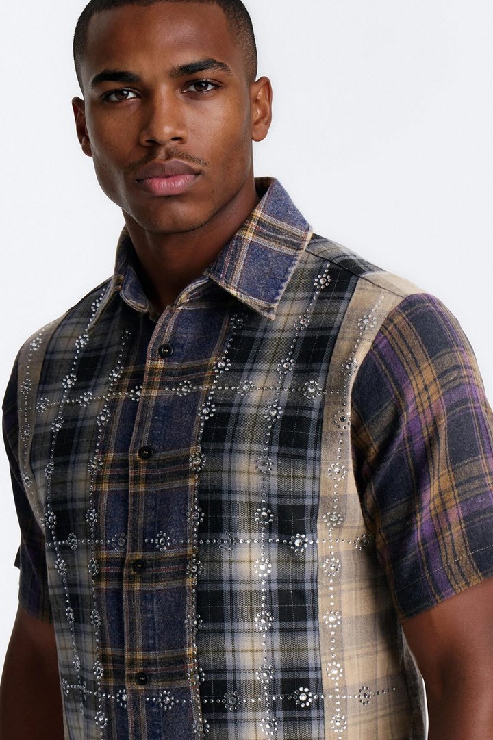 Urban Relic Plaid Button Up Shirt - Multi Color