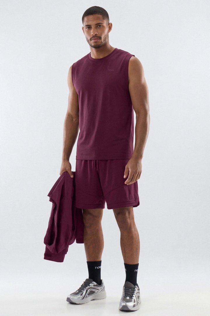 HexTech™ Active Muscle T-Shirt - Merlot