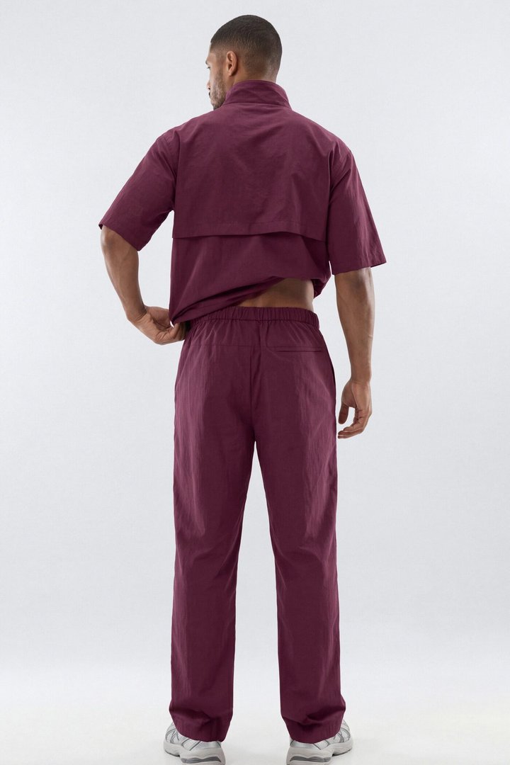 CoreNylon 32″ Front Snap Active Pants - Merlot