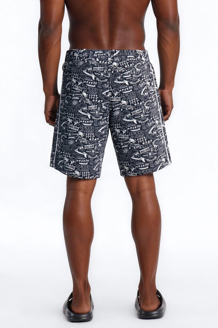 Outlaw Tides Board Short 9″ - Black