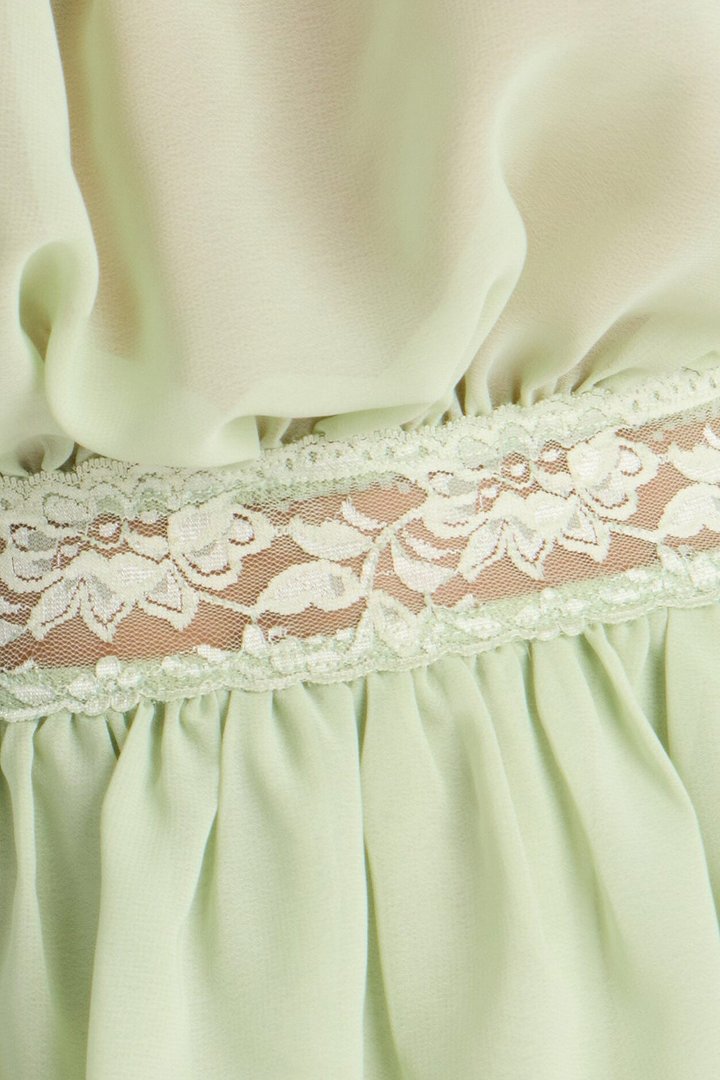 Sweet Like Summer Chiffon Mini Dress - Sage